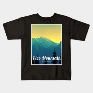 pico mountain ski - Vermont Kids T-Shirt